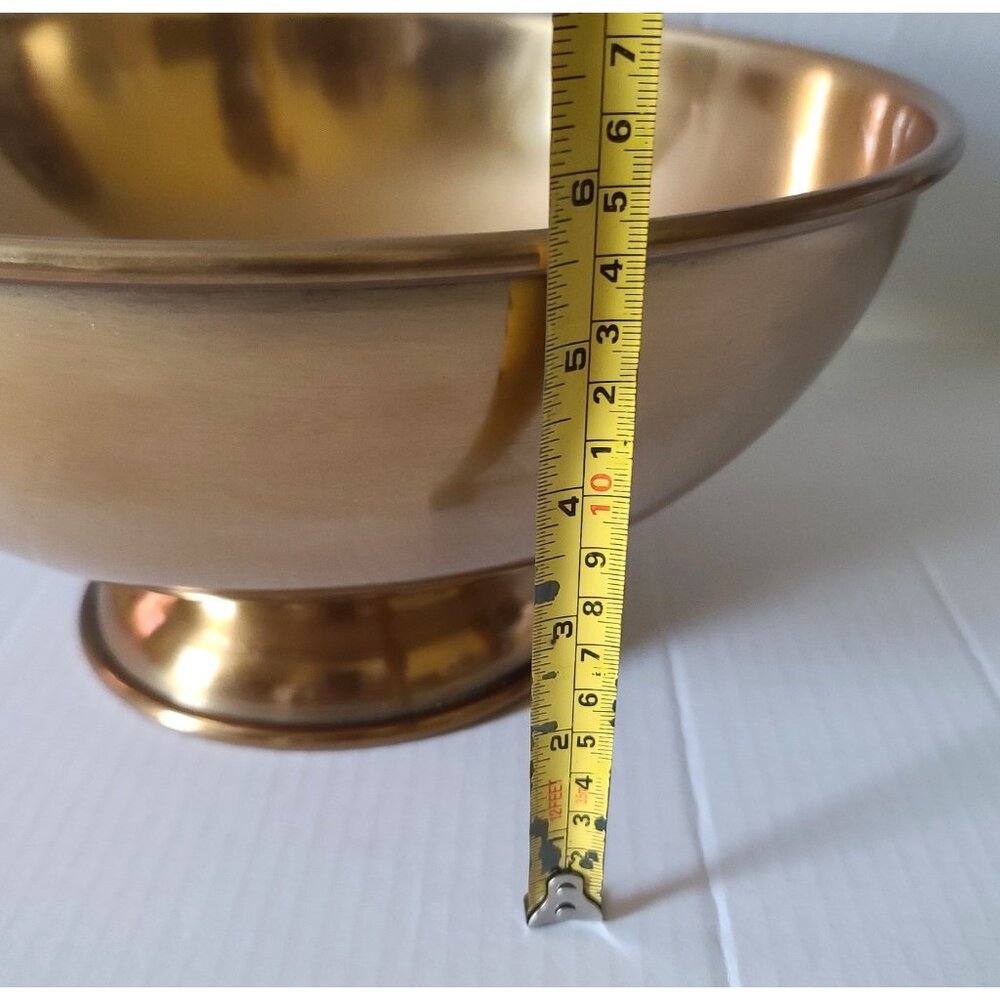 Target Threshold Large Decorative Bowl Copper Finish Aluminum Revere Style NEW - Picture 4 of 7
